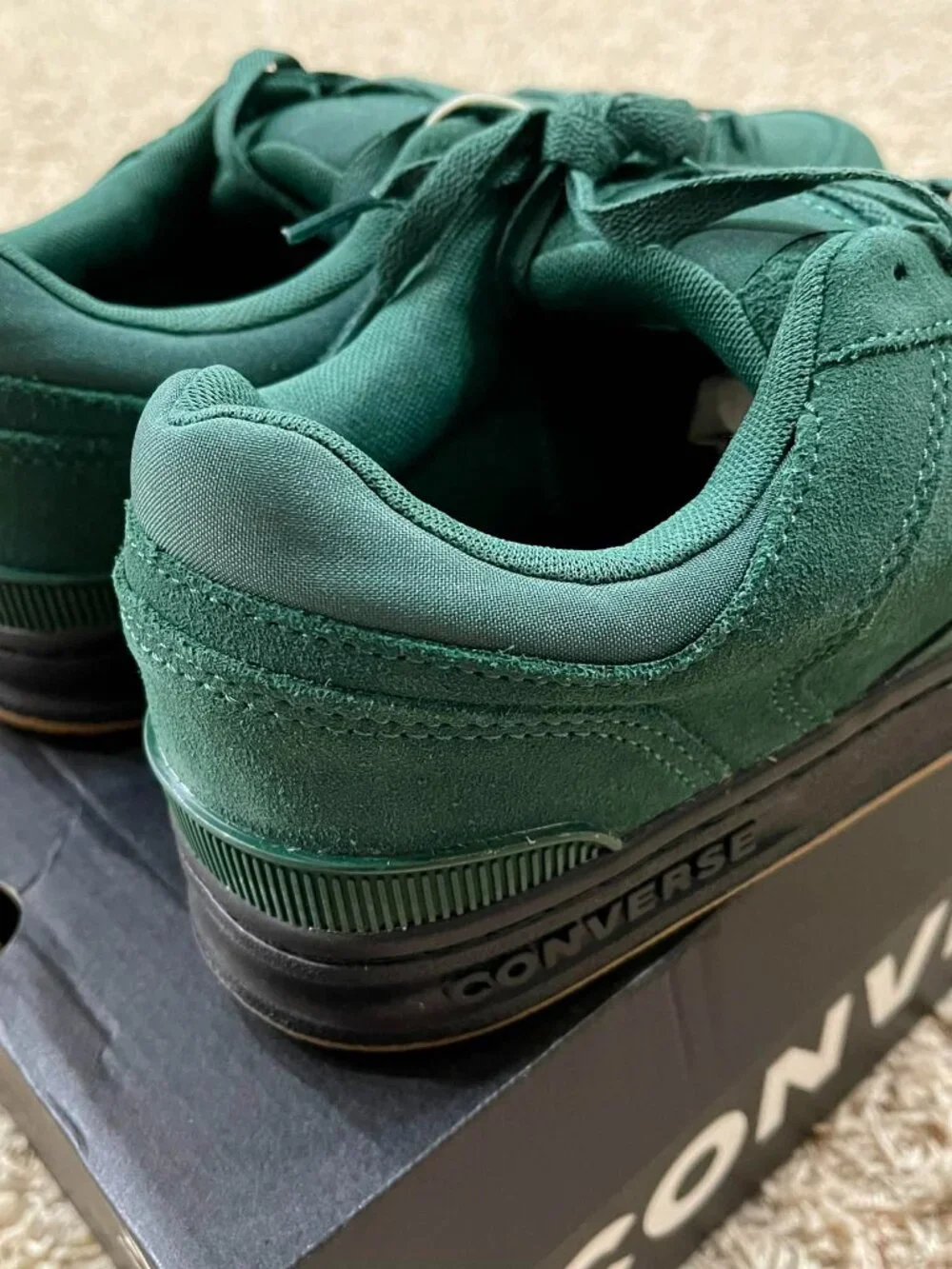 Converse Men's CL98 Suede Low Top Sneakers Shoes Green, Size 11 (New)
